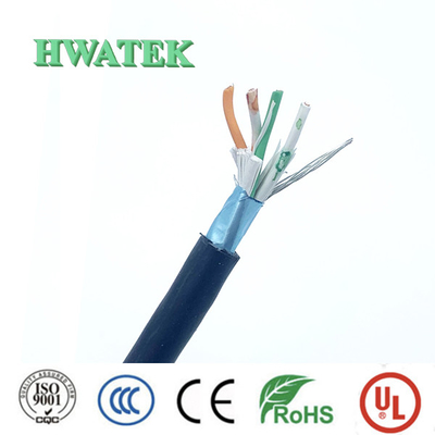 UL21410 النوع XLPE سترة عزل ETFE علب النحاس 3C × 28 AWG 125 °C كابل 30 فولت