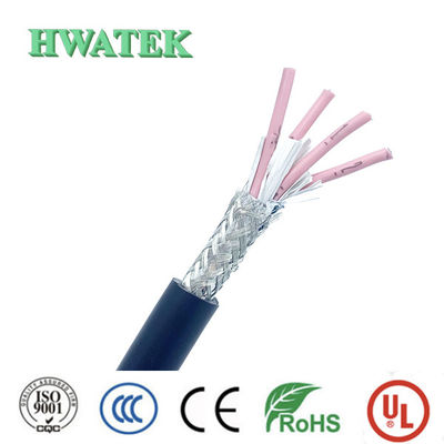 كابل USB 2.0 بطول 1 × 26AWG + 2 × 28AWG نحاس مجدول مطلي بالقصدير، عازل XLPE، غلاف PVC، 300 فولت، 105 درجة مئوية، جديلة