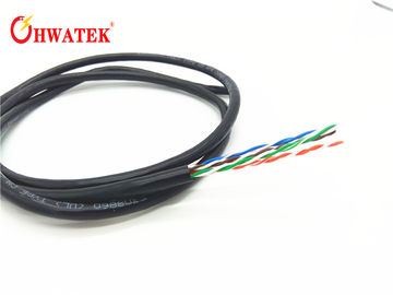 الفئة 5E Lan Cable للشبكة ، Cat5E UTP Cable PE Insulation Halogen مجانًا