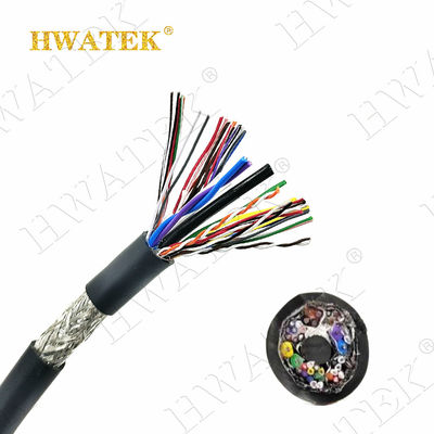 UL20276 علب النحاس المتقطعة 6C × 28AWG + 1P × 28AWG مزق 80 °C 30V PP عزل معطف PVC كابل