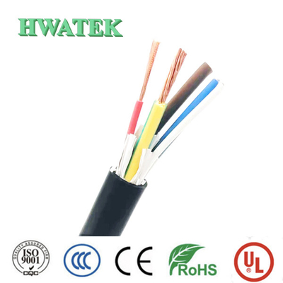 300V PVC سترة عارية النحاس الذين تقطعت بهم السبل كابل متعدد النواة UL 2103 4C × 20AWG + P 105 ℃