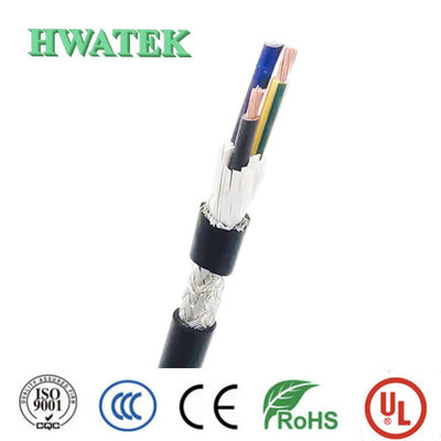 كابل IEC 126 القياسي نحاس عاري مجدول 2C × 50 مم2 + 25 مم2 + 6C × 0.75 مم2 1500 فولت تيار مستمر CPE غلاف 90 درجة