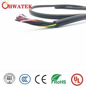 UL2517 13P × 24AWG + AB عزل PVC كابل صناعي مرن مع تصنيف 105 درجة مئوية وموصل أسلاك النحاس المحفوظ