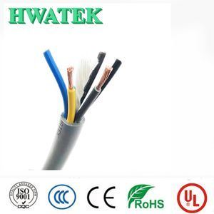 UL21307 كابل صناعي مرن مزروع من النحاس مع عزل PVC سترة FRPE 7C × 24AWG + W