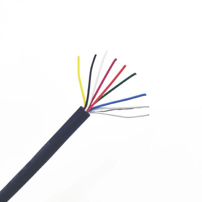 UL2464 الكابل الصناعي المرن مع 2C × 18AWG + 10C × 24AWG + W التكوين VW-1 معدل اللهب ومعتمد UL