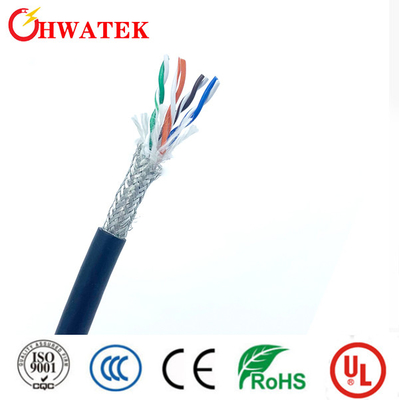 UL21410 النوع XLPE سترة عزل ETFE علب النحاس 3C × 28 AWG 125 °C كابل 30 فولت