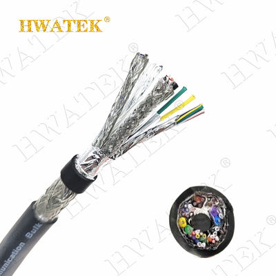 UL20276 علب النحاس المتقطعة 6C × 28AWG + 1P × 28AWG مزق 80 °C 30V PP عزل معطف PVC كابل