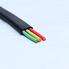 2 F X 2.5 ملم2 النحاس الصلب المبرح المتدفق 450 فولت / 750 فولت 70 درجة حرارة الكابل المسطح الجاكيت PVC