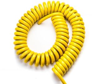 1P × 30AWG + 3C × 30AWG Multi Strands 5 Core 80 ℃ 30V لولبي كبل مادة TPU