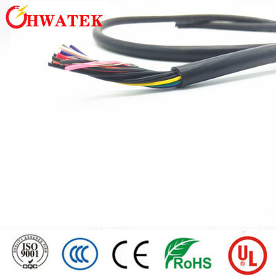 UL20276 8C × 28AWG + AB كابل صناعي مرن مجدولة من النحاس مع عزل SR-PVC وسترة PVC لتطبيقات 30 فولت 80 درجة مئوية