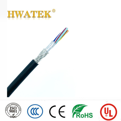 كابل طاقة UL2464 PVC مضفر ومحمي، 24-28AWG، 300 فولت، سلك صناعي